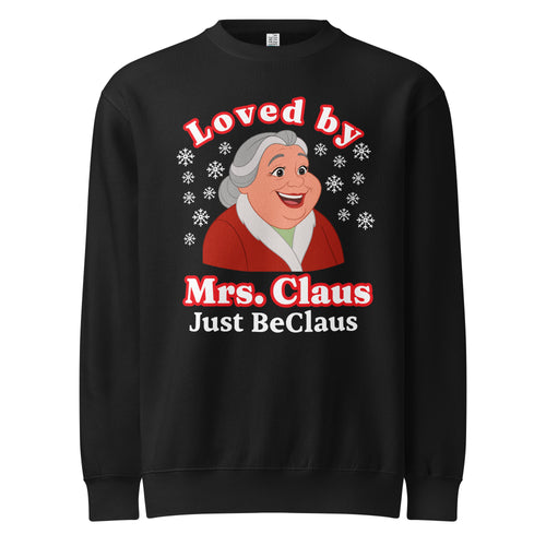 Just BeClaus Unisex Crew Neck Sweatshirt FRONT VIEW